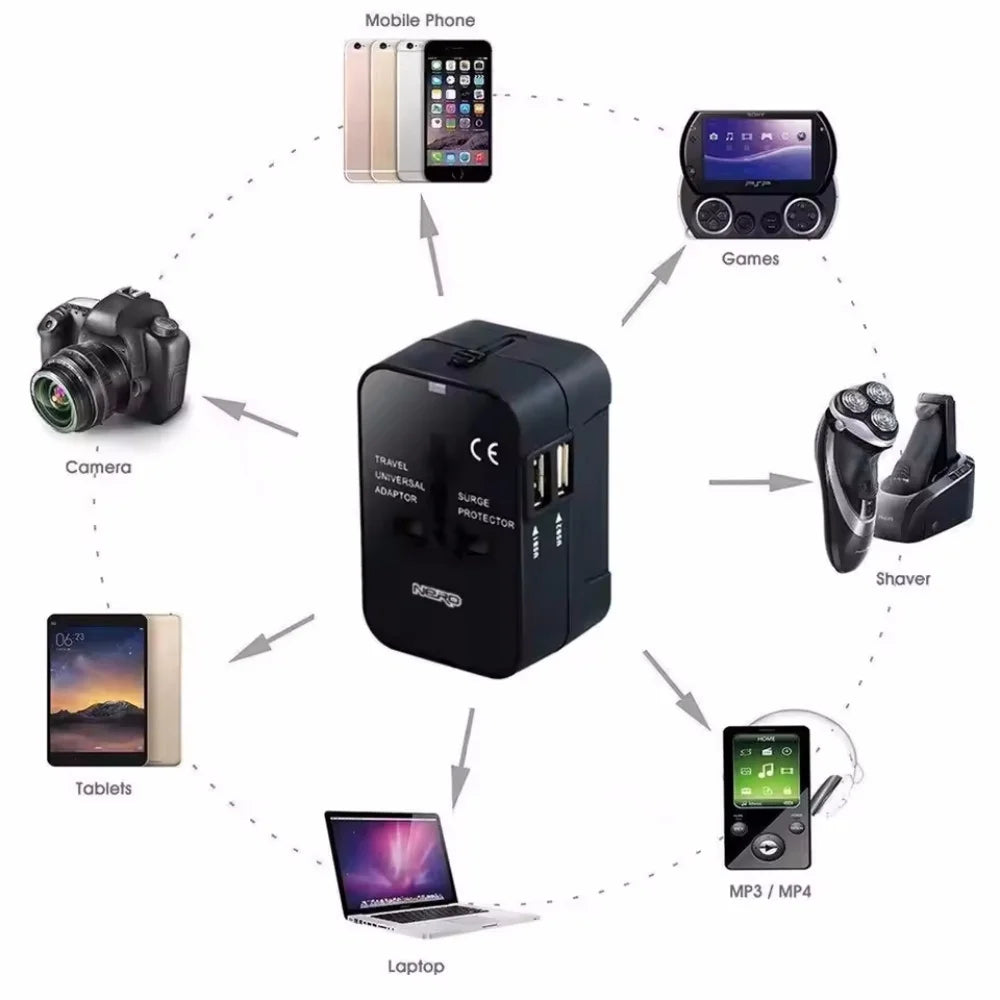 Adaptateur prises universel